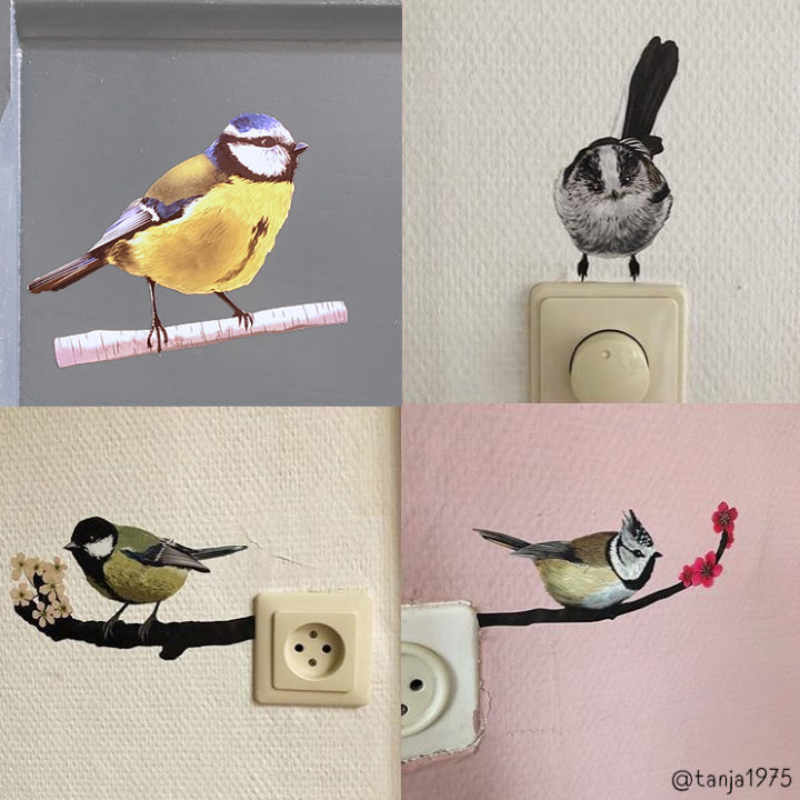 Titmouse Wall Stickers - Image 2