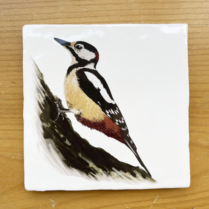 Woodpecker - Vintage Style Tile
