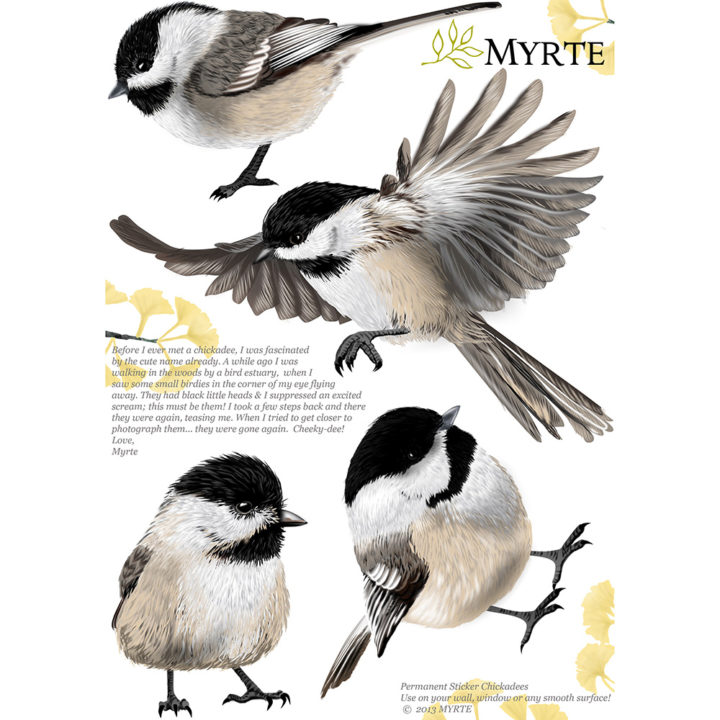 Chickadee Muurstickers - Afbeelding 3