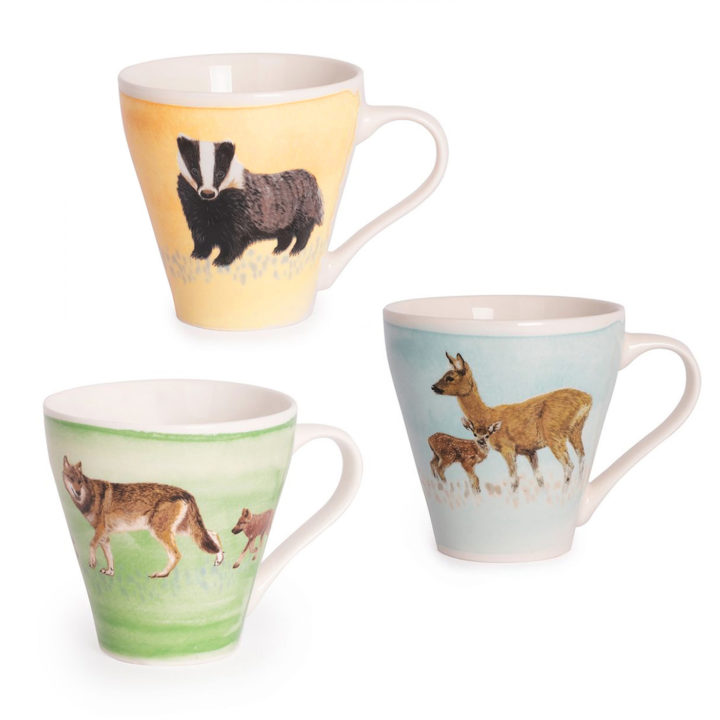 Set van 3 Mokken Dieren
