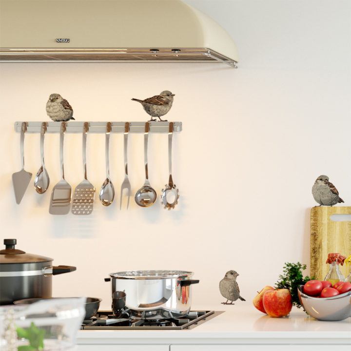 House Sparrows II Wall Stickers - Image 3