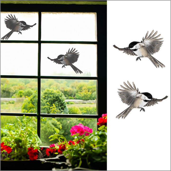 Chickadee Double-sided Window Sticker