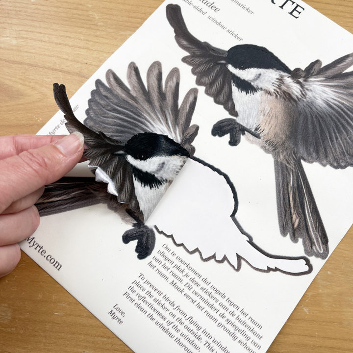 Chickadee Double-sided Window Sticker - Image 2