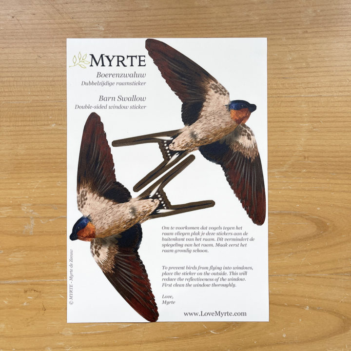 Barn Swallow Double-sided Window Sticker - Image 3