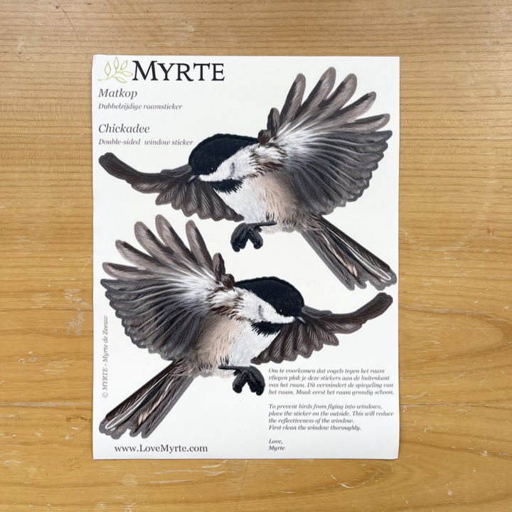 Chickadee Double-sided Window Sticker - Image 3