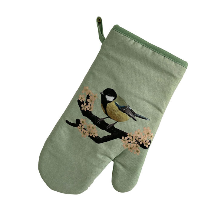 Great tit Potholder, Oven Mitt and Dish Towel - Image 4