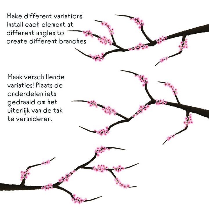 Pink Blossom Branch Wall Sticker - Image 5