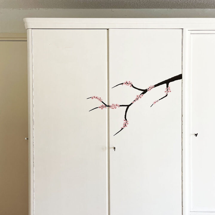 Pink Blossom Branch Wall Sticker - Image 3