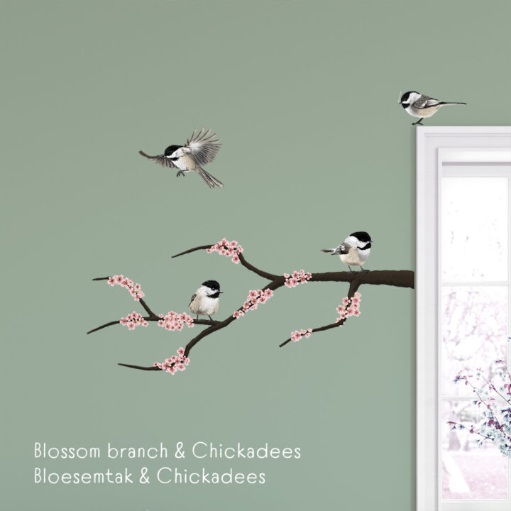 Pink Blossom Branch Wall Sticker - Image 7