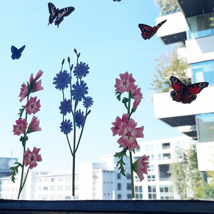 Wild Flowers Double-sided Window Sticker - Image 2